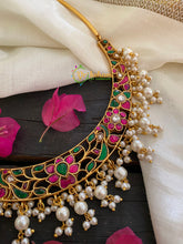 Kundan Jadau Hasli Choker -Pearl Finish -J216